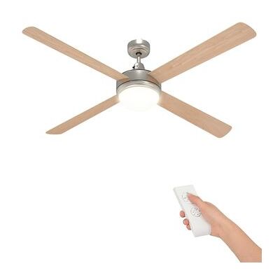 Ventilador De Techo Con Luz Y Control Remoto Ø 130 Cm Sonoma Vidaxl Ventilador De Techo Con Luz Y Control Remoto Ø 130 Cm Sonoma Vidaxl