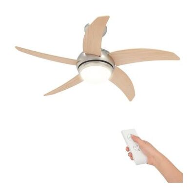 Ventilador De Techo Con Luz Y Control Remoto Ø 110 Cm Sonoma Vidaxl Ventilador De Techo Con Luz Y Control Remoto Ø 110 Cm Sonoma Vidaxl