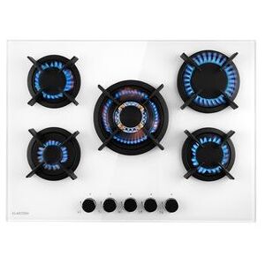 Klarstein Goldflame 5 - Cocina de gas - Quemadores de latón - Superficie de cerámica negra Klarstein Goldflame 5 - Cocina de gas - Quemadores de latón - Superficie de cerámica negra