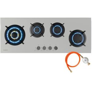 Placa Caliente De Gas Klarstein Goldflame Slim Plata Placa Caliente De Gas Klarstein Goldflame Slim Plata