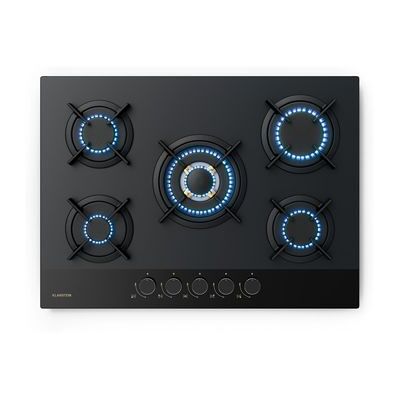 Klarstein - Goldflame Nano - 5 Quemadores de Latón - Cocina de gas Klarstein - Goldflame Nano - 5 Quemadores de Latón - Cocina de gas