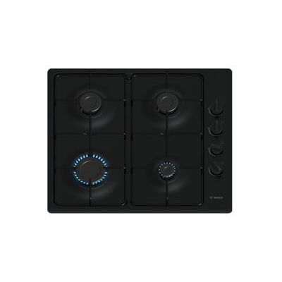 Bosch PBP6B6K80 Encimera de gas negra 4 quemadores - 60cm Bosch PBP6B6K80 Encimera de gas negra 4 quemadores - 60cm