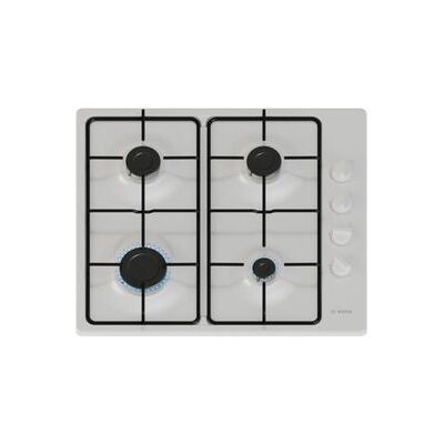 Bosch PBP6B2K80 Hornilla de gas blanca - 4 quemadores, encendido eléctrico Bosch PBP6B2K80 Hornilla de gas blanca - 4 quemadores, encendido eléctrico