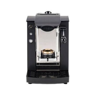 Faber Slot Inox - Macchina Per Caffè Con Pressacialda In Ottone - Telaio In Metallo Nero E Frontale In Acciaio Faber Slot Inox - Macchina Per Caffè Con Pressacialda In Ottone - Telaio In Metallo Nero E Frontale In Acciaio