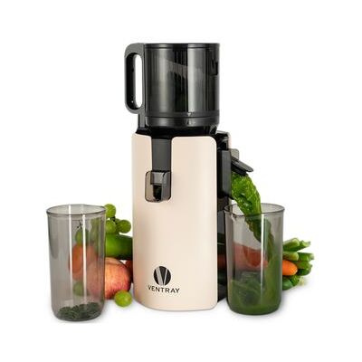 Exprimidor Lento De Prensado En Frío, Tolva Ancha 120mm, Tornillo Doble Etapa, Fácil Limpieza Plástico Sin Bpa Ventray 1.2l 250w – Marfil Exprimidor Lento De Prensado En Frío, Tolva Ancha 120mm, Tornillo Doble Etapa, Fácil Limpieza Plástico Sin Bpa Ventray 1.2l 250w – Marfil