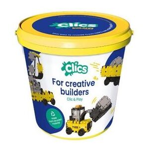 Clics Educational And Construction Blocks 5in1, 123 Pieces Construction Machinery Clics Educational And Construction Blocks 5in1, 123 Pieces Construction Machinery