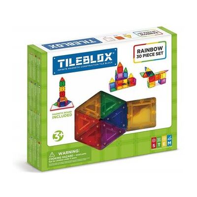 Tileblox Arcoíris Juego de 30 Piezas - Juego de construcción Tileblox Arcoíris Juego de 30 Piezas - Juego de construcción