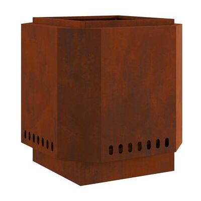 vidaXL Acero resistente a la intemperie/marrón 48x48x51cm Parrilla duradera - Parrilla vidaXL Acero resistente a la intemperie/marrón 48x48x51cm Parrilla duradera - Parrilla