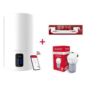 Termo Eléctrico, Ariston, Lydos Wifi 80 Litros + Filtro Antical + Soporte De Pared Instafix, Clase Energetica B Termo Eléctrico, Ariston, Lydos Wifi 80 Litros + Filtro Antical + Soporte De Pared Instafix, Clase Energetica B