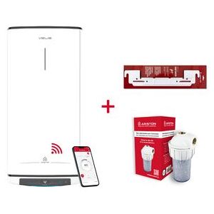 Termo Eléctrico Inteligente, Ariston, Velis Pro Wifi 30l + Filtro Antical + Soporte De Pared, Vertical U Horizontal, Clase A Termo Eléctrico Inteligente, Ariston, Velis Pro Wifi 30l + Filtro Antical + Soporte De Pared, Vertical U Horizontal, Clase A