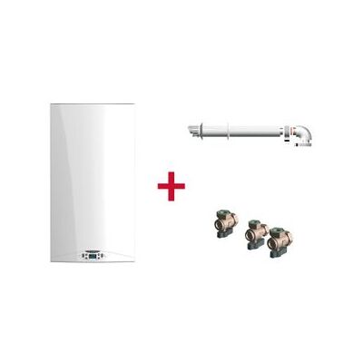 Caldera De Condensación, Ariston, Hs Premium 24 + Kit De Tres Grifos + Kit Salida De Humos, Clase Energetica A Caldera De Condensación, Ariston, Hs Premium 24 + Kit De Tres Grifos + Kit Salida De Humos, Clase Energetica A