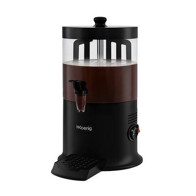 H.Koenig Dispensador De Chocolate Caliente, 6 L, 1200 W, Negro H.Koenig Dispensador De Chocolate Caliente, 6 L, 1200 W, Negro