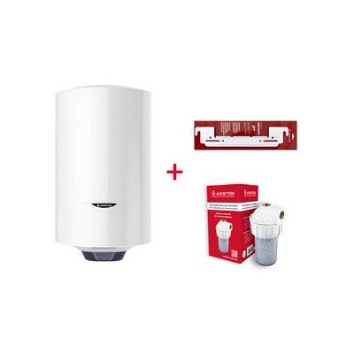 Termo Eléctrico, Ariston, Blu1 Eco 80l + Soporte Pared + Filtro Antical, Vertical, Clase B Termo Eléctrico, Ariston, Blu1 Eco 80l + Soporte Pared + Filtro Antical, Vertical, Clase B