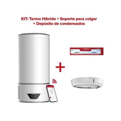 Aerotermia, Ariston, Lydos Hybrid Wifi 100l + Bandeja De Condensados + Soporte De Pared Instafix, Clase Energetica A Aerotermia, Ariston, Lydos Hybrid Wifi 100l + Bandeja De Condensados + Soporte De Pared Instafix, Clase Energetica A