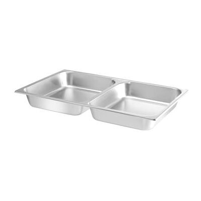 Hendi - GN 1/1 - 2 compartimentos - 7,5 L - Contenedor para chafing dish Hendi - GN 1/1 - 2 compartimentos - 7,5 L - Contenedor para chafing dish