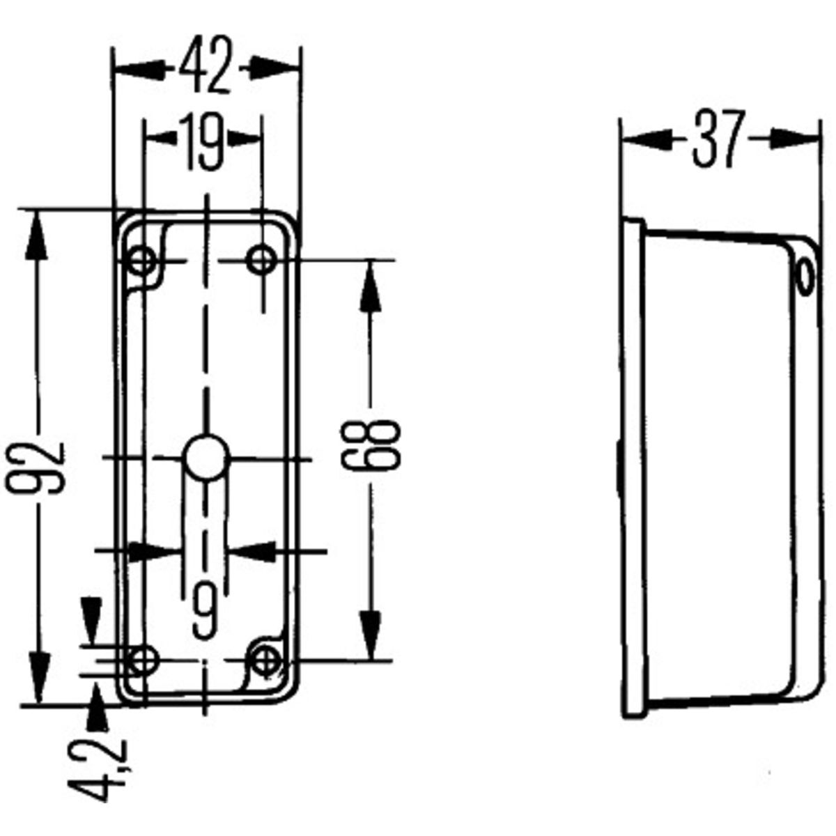 Luz de gálibo HELLA 2XS 005 020-041