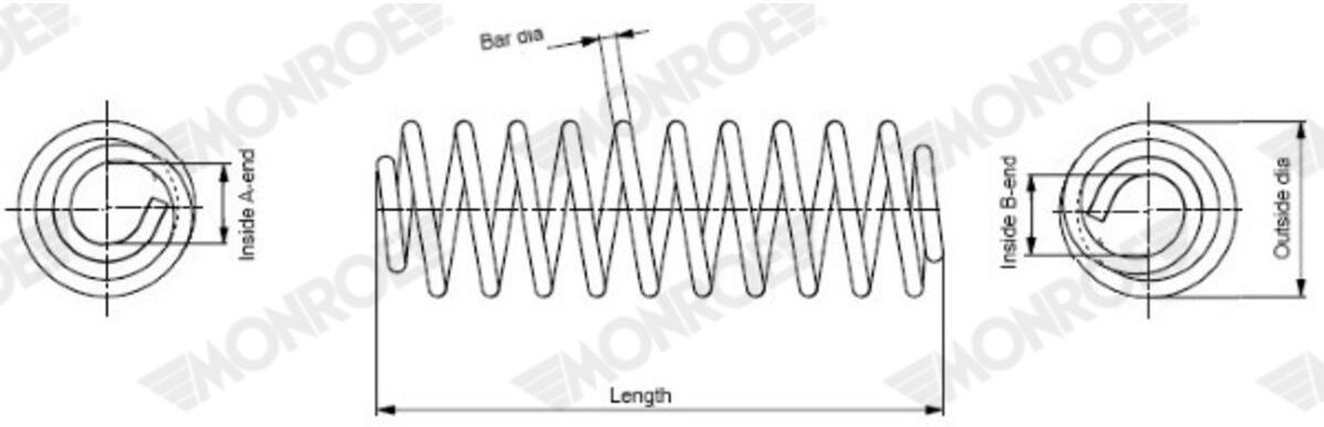 Muelle del chasis MONROE SP4132