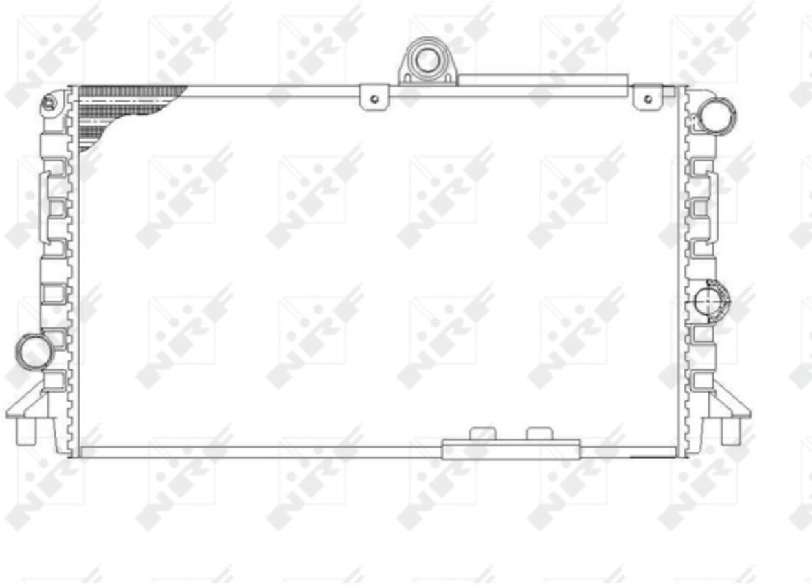 Radiador, refrigeración del motor NRF 58809