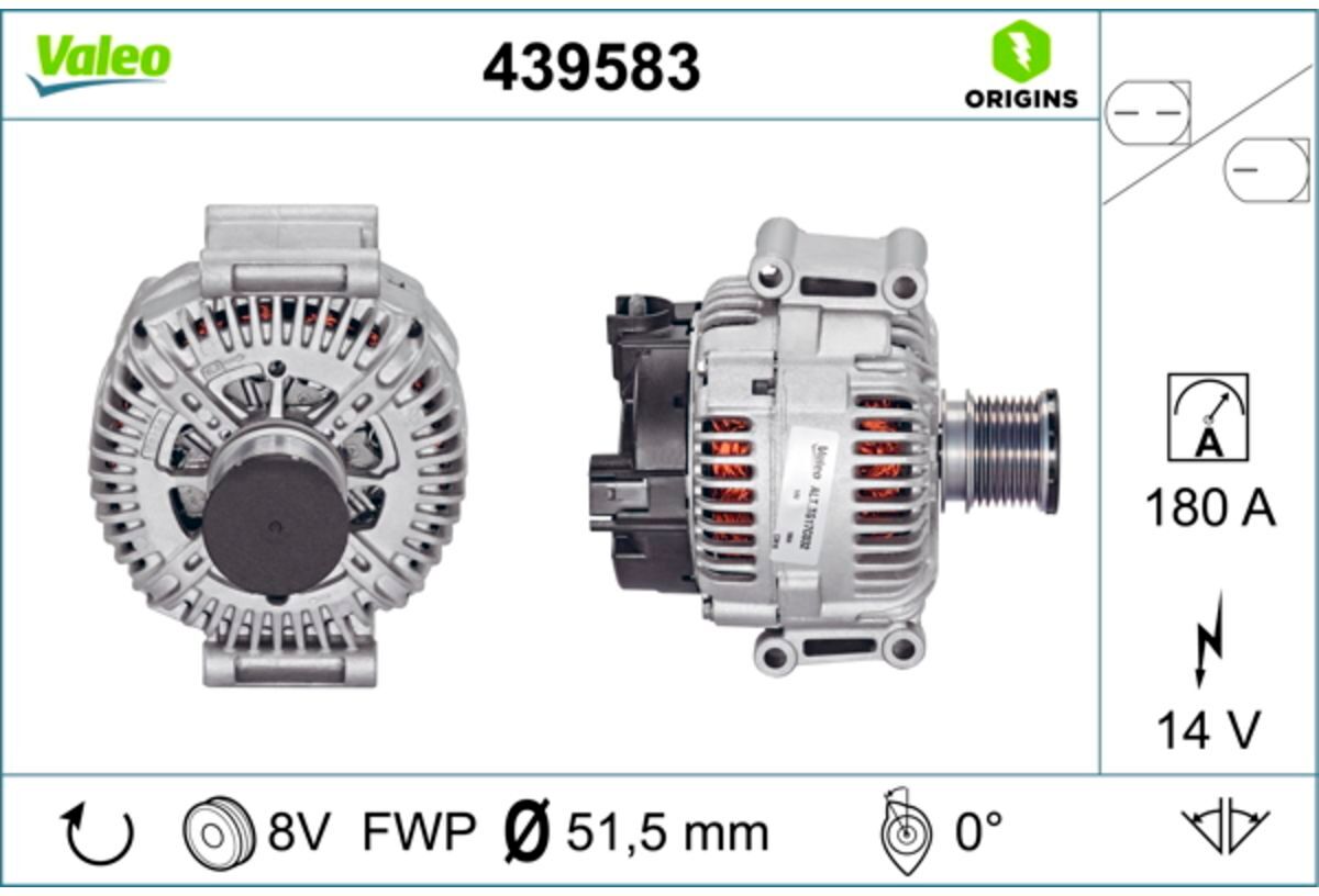 Alternador trifásico VALEO ORIGINS NEW VALEO 439583