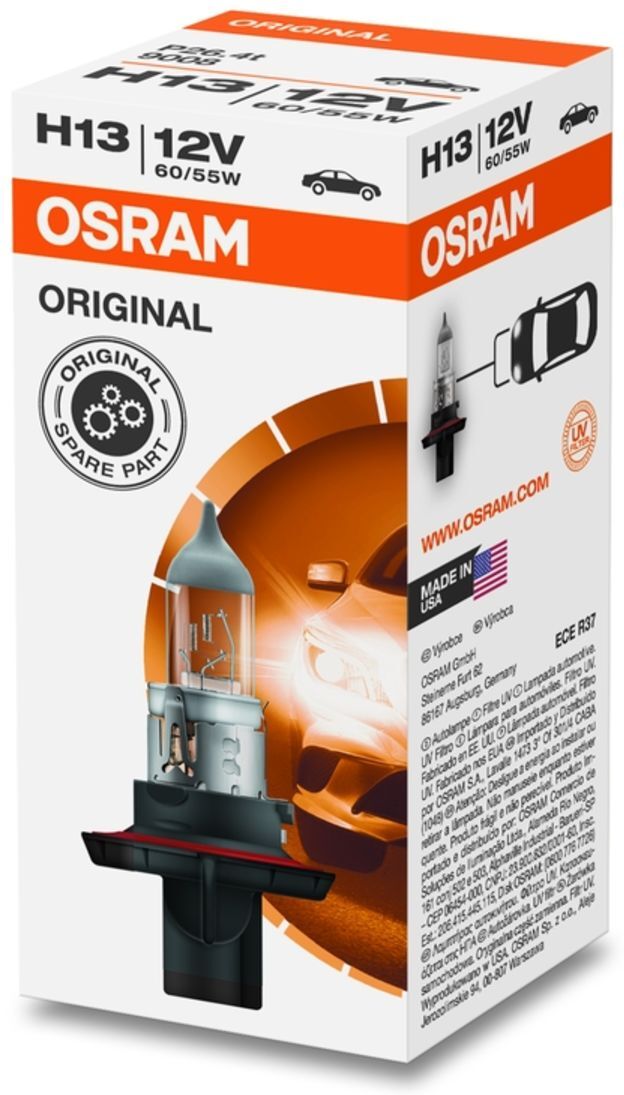 Bombilla del panel de instrumentos OSRAM H13 Standard 12V, 65/55W