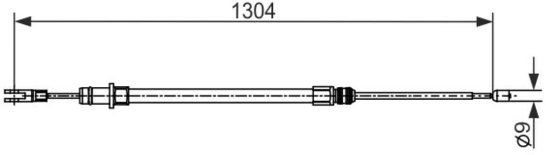 Cable de freno, freno de mano BOSCH 1 987 482 431