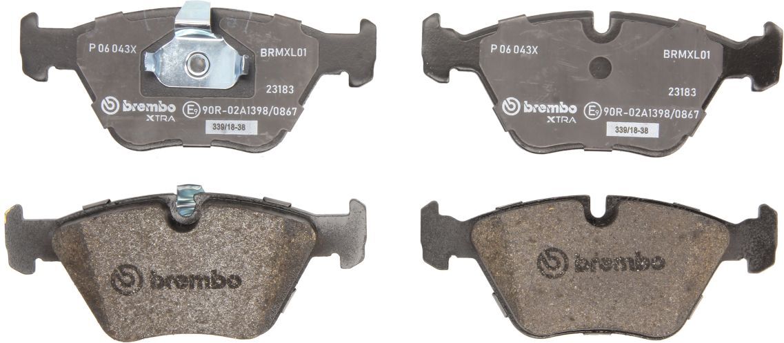 Juego de pastillas de freno, freno de disco BREMBO Xtra P 06 043X, Delantero