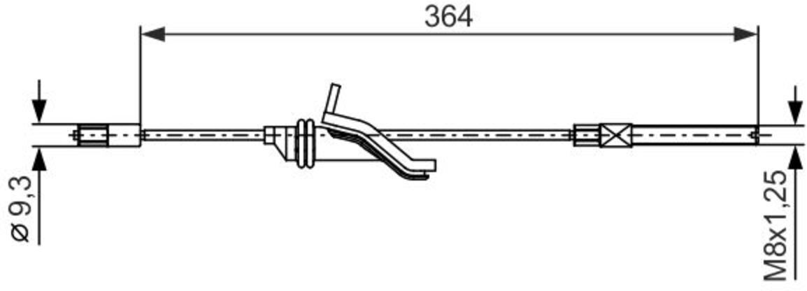 Tirador de cable, freno de estacionamiento BOSCH 1 987 482 371