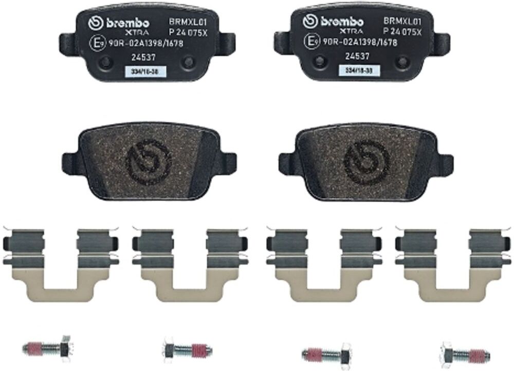 Juego de pastillas de freno, freno de disco BREMBO Xtra P 24 075X, Trasero