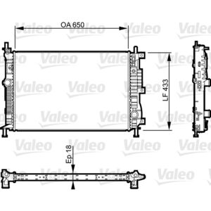 VALEO 735555 Radiador de aluminio para Peugeot, Citroën, Opel, Vauxhall, DS - Radiador VALEO 735555 Radiador de aluminio para Peugeot, Citroën, Opel, Vauxhall, DS - Radiador