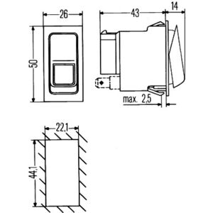 Interruptor HELLA 6GM 007 832-231 Interruptor HELLA 6GM 007 832-231