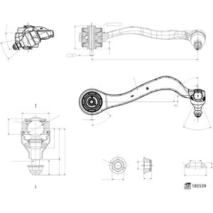 Brazo de suspensión exterior derecho de aluminio - Febi Bilstein BMW 3/4 Brazo de suspensión exterior derecho de aluminio - Febi Bilstein BMW 3/4