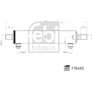 FEBI BILSTEIN 176542 Cilindro de dirección - Dirección FEBI BILSTEIN 176542 Cilindro de dirección - Dirección