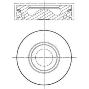Pistón MAHLE Original 013 PI 00137 002 - Canal de refrigeración - 86,50mm Pistón MAHLE Original 013 PI 00137 002 - Canal de refrigeración - 86,50mm