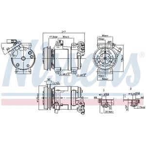 Nissens DKS-15D Compresor de Aire acondicionado Mitsubishi L200 - 172cc R134a 12V Nissens DKS-15D Compresor de Aire acondicionado Mitsubishi L200 - 172cc R134a 12V