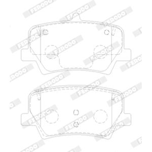 KIT de pastillas de freno traseras FERODO FDB5157 - Sistema de frenos TRW KIT de pastillas de freno traseras FERODO FDB5157 - Sistema de frenos TRW
