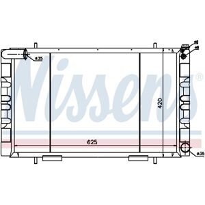 Radiador, refrigeración de motor NISSENS 64018 Radiador, refrigeración de motor NISSENS 64018