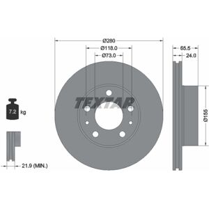 TEXTAR Modelo 92305203 Disco de freno ventilado - Disco de freno TEXTAR Modelo 92305203 Disco de freno ventilado - Disco de freno