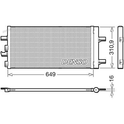 Condensador de aire acondicionado DENSO DCN05104 - Mini 3/5 puertas Condensador de aire acondicionado DENSO DCN05104 - Mini 3/5 puertas