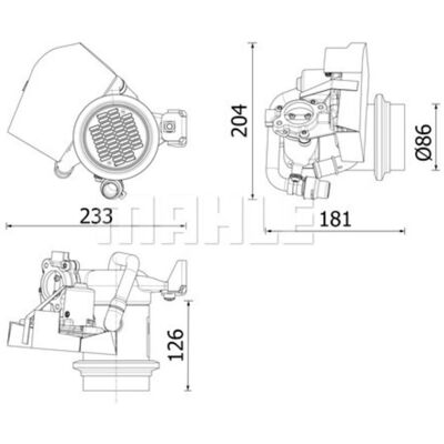 Enfriador EGR MAHLE - Sin junta - Diseño compacto - Pieza de coche Enfriador EGR MAHLE - Sin junta - Diseño compacto - Pieza de coche
