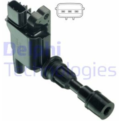 Bobina de encendido Delphi GN10480-12B1 - Mazda 323 F 6 Bobina de encendido Delphi GN10480-12B1 - Mazda 323 F 6