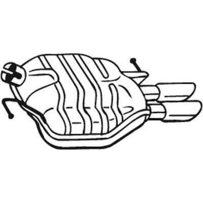 BOSAL 105-031 Silencioso de escape - Audi A4 A5 B8 BOSAL 105-031 Silencioso de escape - Audi A4 A5 B8