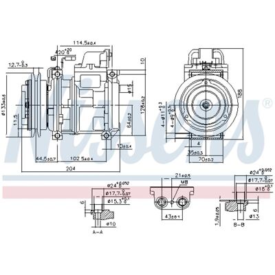 NISSENS 890028 Mercedes-Benz SK - Compresor de Aire Acondicionado NISSENS 890028 Mercedes-Benz SK - Compresor de Aire Acondicionado