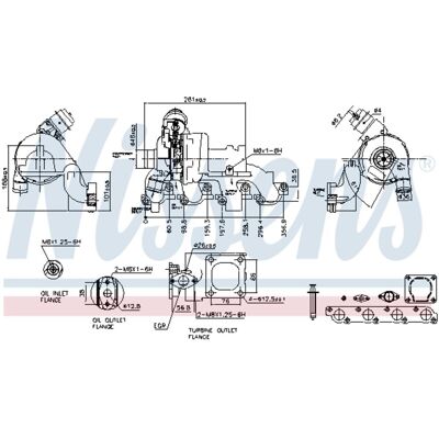 Nissens 93227 Turbo - Turbo para Ford, Jaguar Nissens 93227 Turbo - Turbo para Ford, Jaguar