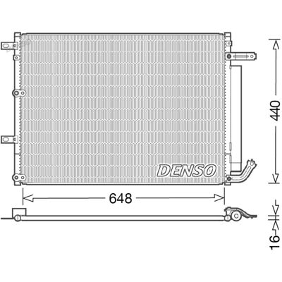 DENSO DCN06018 Condensador de Aire Acondicionado - R134a DENSO DCN06018 Condensador de Aire Acondicionado - R134a