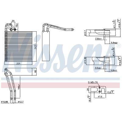 NISSENS Evaporador para Mercedes-Benz A B - Aire Acondicionado NISSENS Evaporador para Mercedes-Benz A B - Aire Acondicionado