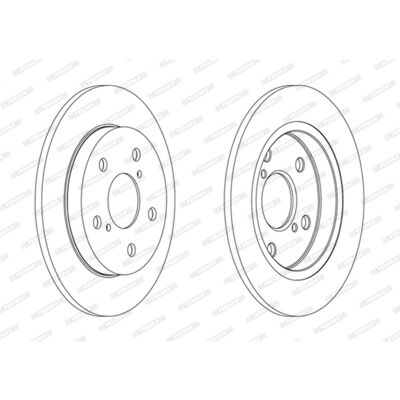 Disco de freno FERODO DDF1788C - Trasero 5 orificios 9 mm Cubierta Disco de freno FERODO DDF1788C - Trasero 5 orificios 9 mm Cubierta
