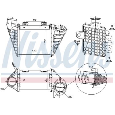 Intercooler NISSENS 96795 - Enfriador de aire, aluminio Intercooler NISSENS 96795 - Enfriador de aire, aluminio