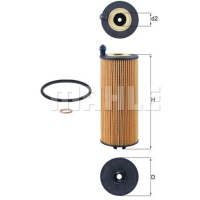 Filtro de Aceite MAHLE OX 1302D - BMW X3, X4, Serie 3 Filtro de Aceite MAHLE OX 1302D - BMW X3, X4, Serie 3