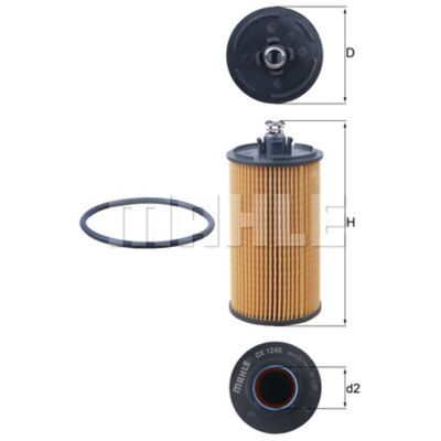 Filtro de Aceite MAHLE OX 1245D - Para Chevrolet y Opel Filtro de Aceite MAHLE OX 1245D - Para Chevrolet y Opel