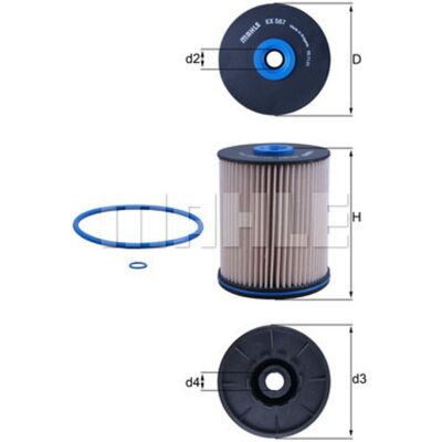 MAHLE ORIGINAL KX 567D Filtro de Combustible - Filtro para Opel Insignia B MAHLE ORIGINAL KX 567D Filtro de Combustible - Filtro para Opel Insignia B